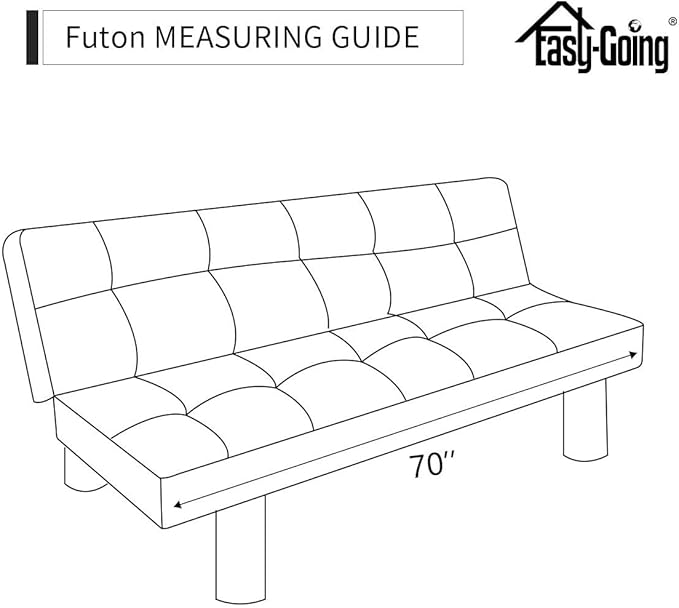 Easy-Going Reversible Couch Cover, Large Futon Sofa, Taupe/Ivory | Machine - Image 8