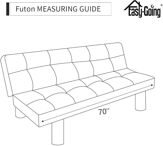 Easy-Going Reversible Couch Cover, Large Futon Sofa, Cyan/Ivory | Machine - Image 8