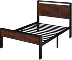 SHA CERLIN 14 Inch Twin Size Metal Platform Bed Frame - Image 8