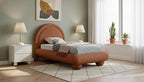 Meridian Furniture MadridCognac-T Madrid Collection Art Deco Twin Bed - Image 2