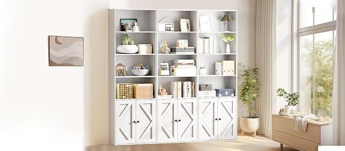 Bookshelf, 6-Tier Floor Bookcase - Image 9