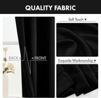 MIULEE Black Blackout Curtains 4 Panels Set 72 Inch Length Bedroom | Thermal - Image 8