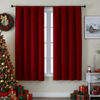 Simplebrand Ava Red Blackout Curtains by Simplebrand