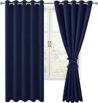Blackout Curtains for Bedroom, 60 x 63 Inches Length, Window Curtains for by Hiasan