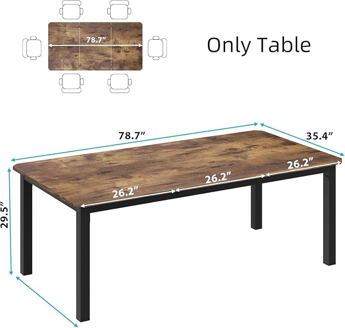 GarveeHome Industrial Dining Table - Image 2