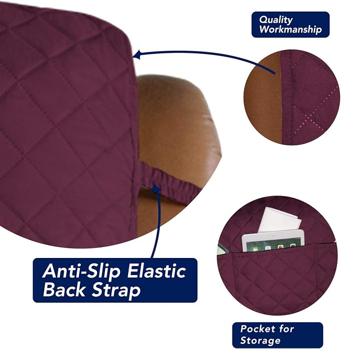 PureFit Reversible Recliner Chair Covers Couch Covers - Image 3