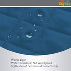 Easy-Going Reversible Couch Cover, Large Futon Sofa, Peacockblue/Beige | - Image 3