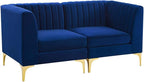 Modway EEI-4346-NAV Triumph Channel Tufted Performance Velvet Loveseat - Image 3