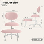 Pinmoco Ergonomic Cross Legged Office Chair - Image 2