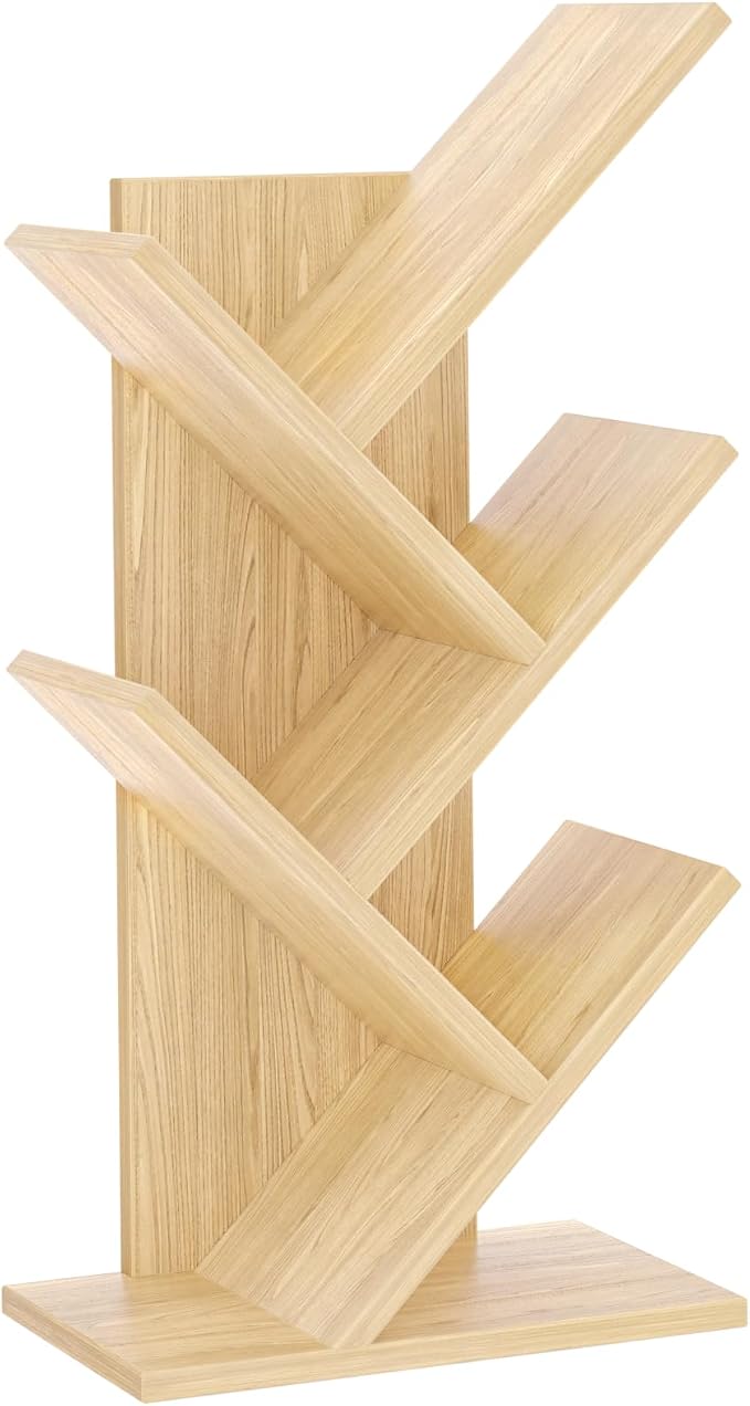 SHEEPAM 5 Tier Tree Book Shelf, Small Desktop Bookshelf - Image 7