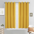Yakamok Room Darkening Curtains 52x45 inch Long Mustard Yellow-Living Room | 2 by Yakamok