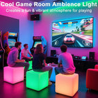 16'' Cordless LED Cube Chair Light, LED Cube Seat - Image 6