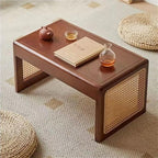 Japanese Wooden Bay Window Nightstand Coffee Table Sofa Side Table Square Tea by Unknown