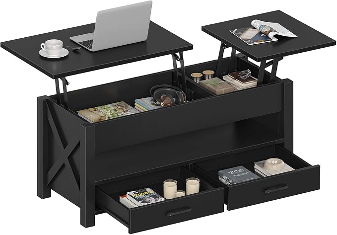 Seventable Coffee Table, 39.3" Lift Top Coffee Table by Seventable