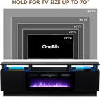 70" TV Stand for Living Room, Modern Entertainment Center & Media Console - Image 7