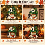 Halloween Decor, Halloween Ornaments for Tree, Personalized Acrylic Ghost - Image 7