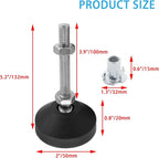 Luomorgo 4 Pcs M12 Leveling Feet - Image 2