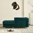 66.9" W Velvet Chaise Lounger - Image 7