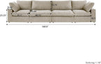 JACH 160" Cloud Sectional Couch, Modern Modular Convertible Sofa, Couch Cushion - Image 2