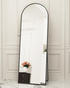 Antok 65" x22” Arched Full Length Floor Mirror, Free Standing/Wall Mount/Leaning - Image 2