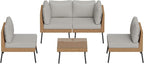 Aoxun Patio Furniture Set, 5 Piece Outdoor Sectional Sofas - Image 9