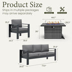 LayinSun Aluminum Furniture Set - Image 7
