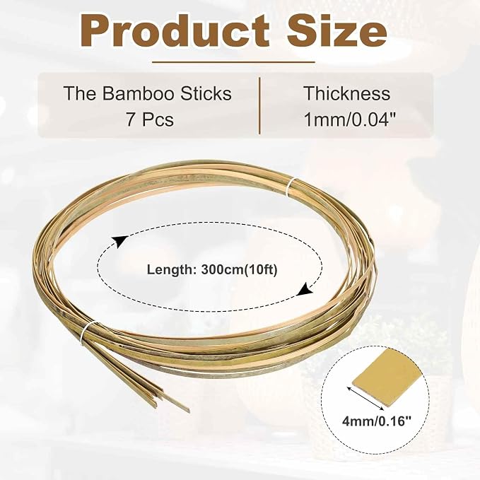 MECCANIXITY 7 Rolls Bamboo Strips - Image 2