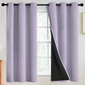 SimpleHome Lilac 100% Blackout Curtains Room Darkening Living Room 63 Inch | by SimpleHome