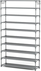 LANTEFUL 10 Tiers Shoe Rack 50 Pairs Large Capacity Tall Shoe Organizer Sturdy - Image 8