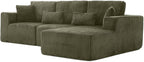 110" Cloud Sectional Couch, Modular Sectional Sofa - Image 8