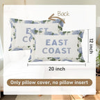 Coastal Decor, Hydrangea Floral East Coast Throw Pillow Lumbar Gifts - Image 7