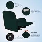 PureFit Stretc Recliner Chair Covers Fleece Soft Couch Covers - Image 3