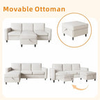 78" Sectional Sofa Couches for Living Room, Convertible L Shaped Couch - Image 7