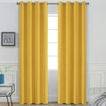Yakamok Room Darkening Curtains 52x84 inch Long Mustard Yellow-Living Room | 2 by Yakamok