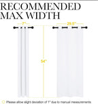NICETOWN 50% Light Blocking Curtain Panels - Image 6