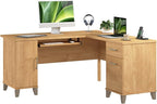 Bush Home 60-Inch L-Shaped Desk by BushHome