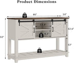 LUXOAK Farmhouse Entryway Table - Image 2