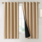 NICETOWN Bedroom Full Blackout Curtain Panels, Super Thick Insulated Window by NICETOWN
