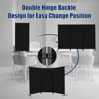 Room Divider 6FT Portable Room Dividers and Folding Privacy Screens, 3 Panel - Image 4