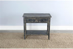 Sunny Designs Marina Black Sand Wood Side Table - Image 3