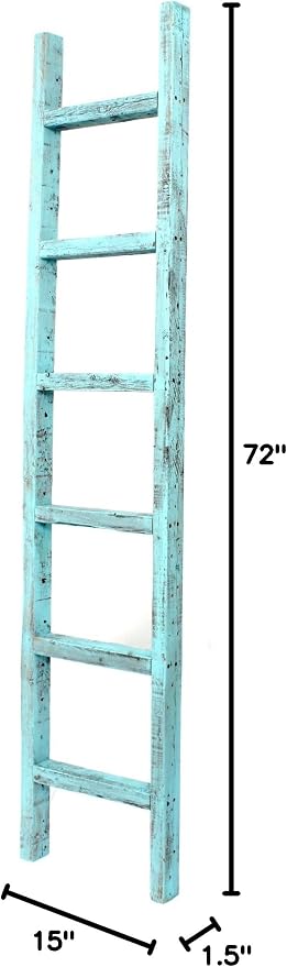 BARNWOODUSA Rustic Decorative Ladder - Image 4