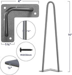 SMARTSTANDARD 16 Inch Heavy Duty Hairpin Furniture Legs, Metal Home DIY Projects - Image 2