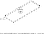 Furinno Rossi Floating Shelves for Wall Set of 6, 18-Inch Wall Shelf, Floating - Image 3