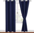 Blackout Curtains for Bedroom, 38 x 84 Inch, 2 Panels | Thermal Insulated & - Image 8
