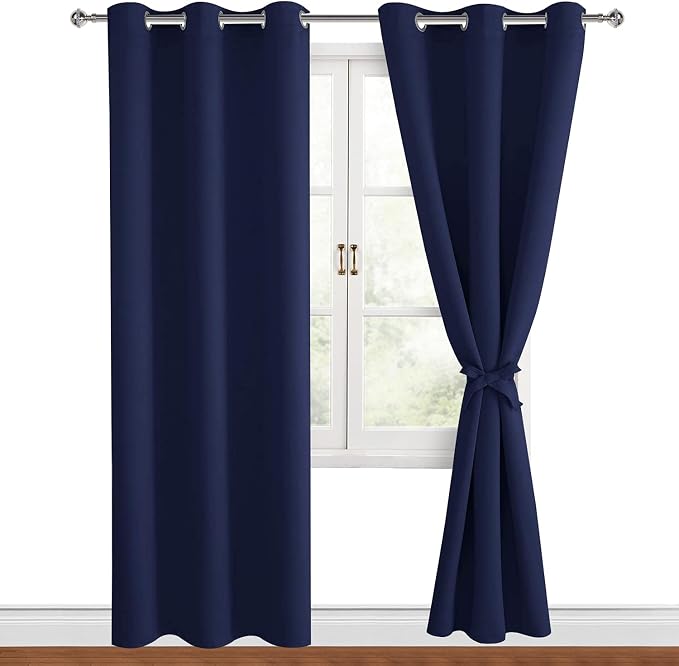 Blackout Curtains for Bedroom, 42 x 84 Inch, 2 Panels | Thermal Insulated & by Hiasan