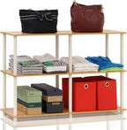 Furinno TURN-N-TUBE Storage Shelves, 3-Tier 47.4 Wide Book Shelf, Corner Shelf - Image 4