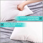 QUBA LINEN Throw Pillow Inserts, 22x22 Inches - Image 4