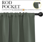 NICETOWN 2 Panels Blackout Curtains, Rod Pocket Window Curtains Room Darkning - Image 2