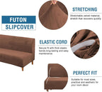 H.VERSAILTEX Real Velvet Futon Cover Armless Sofa Covers Sofa Bed Covers - Image 2