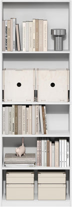 Furinno Jaya Book Shelf, 5-Tier Tall Book Shelf, Bookcase - Image 5